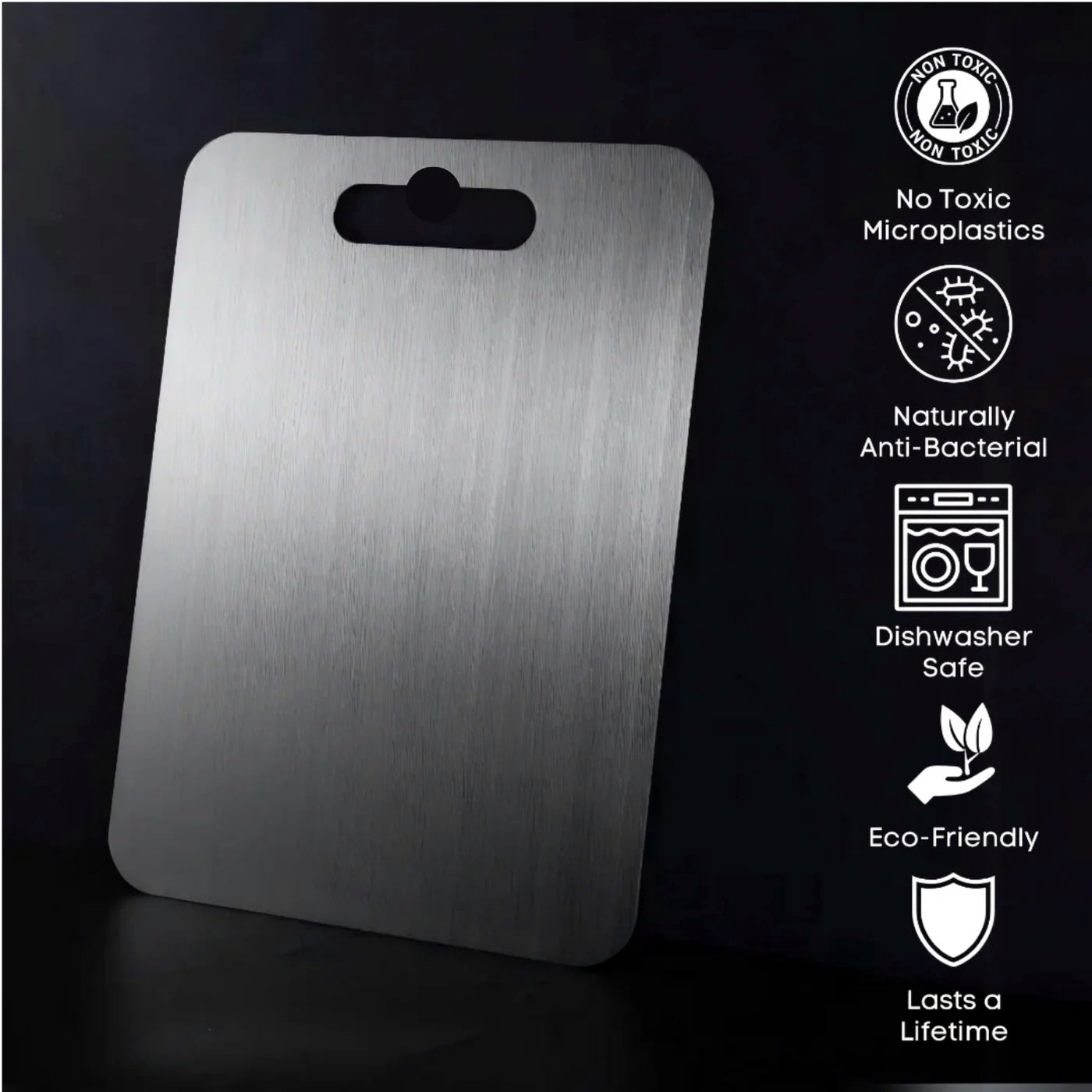 Titanium Cutting Board - Cut Bacteria, Preserve Flavour